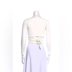 Fleur Du Mal White Shirt with Buckles